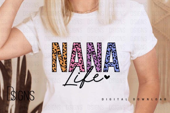 Download Nana Life Grandma Leopard Sublimation - Premium Resources