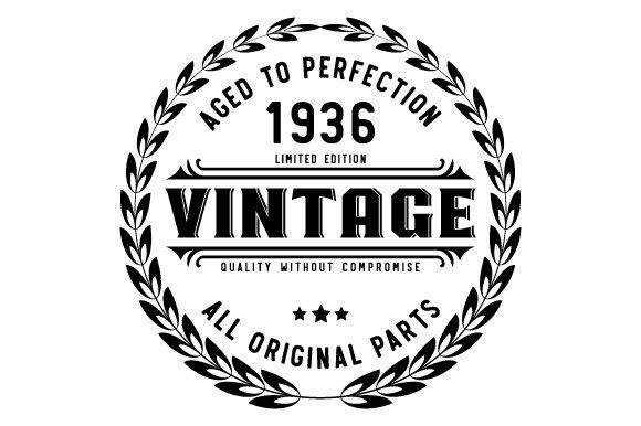 Download Vintage 1936 Aged to Perfection SVG EPS - 1936 Collection