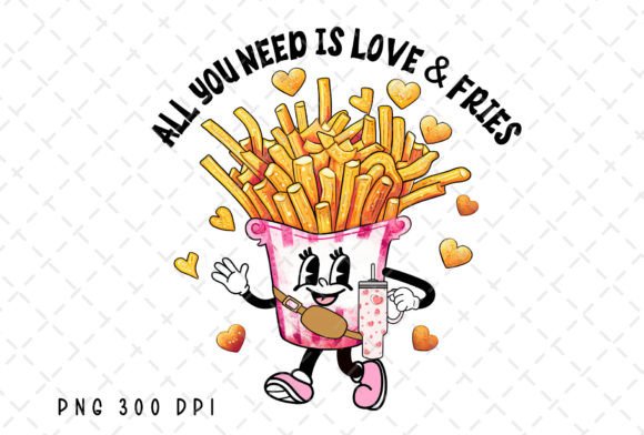 Download French Fries Heart Valentines Day PNG - Heart valentines Collection