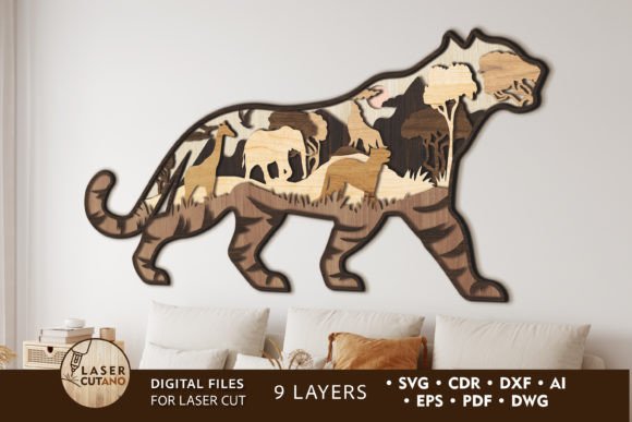 Download Tiger Wall Art Cut Home Decoration - Wall art Collection