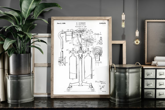 Download Gas Administration Patent Art Poster - Premium Resources