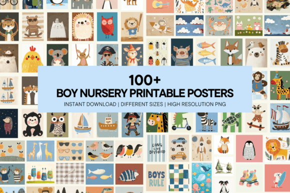 Download Boy Nursery Bright Colorful Wall Art - Wall art Collection