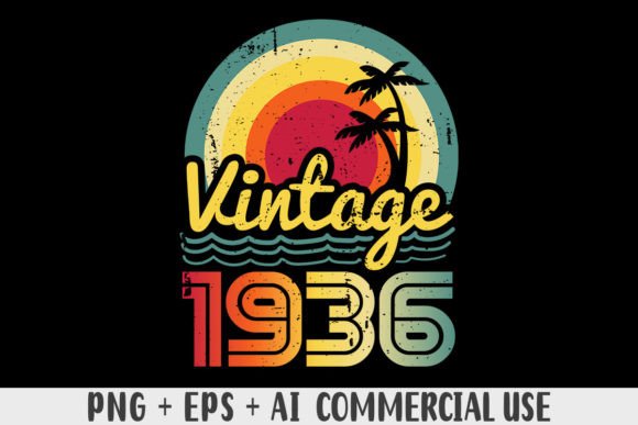 Download Vintage 1936 PNG Sublimation Design - 1936 Collection