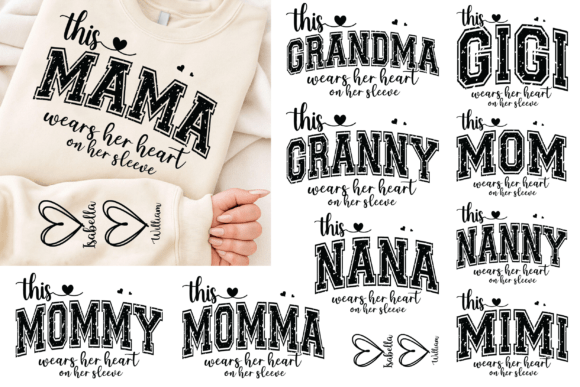 Download This Mama/Grandma/Nana Custom SVG Bundle - Nana Collection