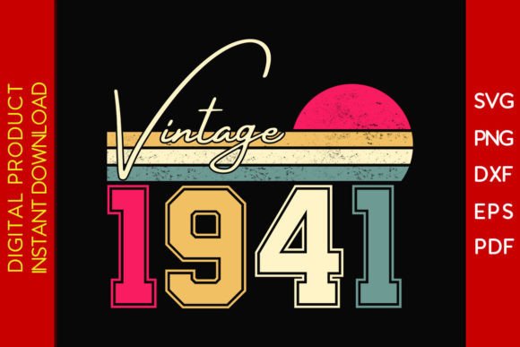 Download Vintage Classic Born in 1941 Birthday - 1941 Collection
